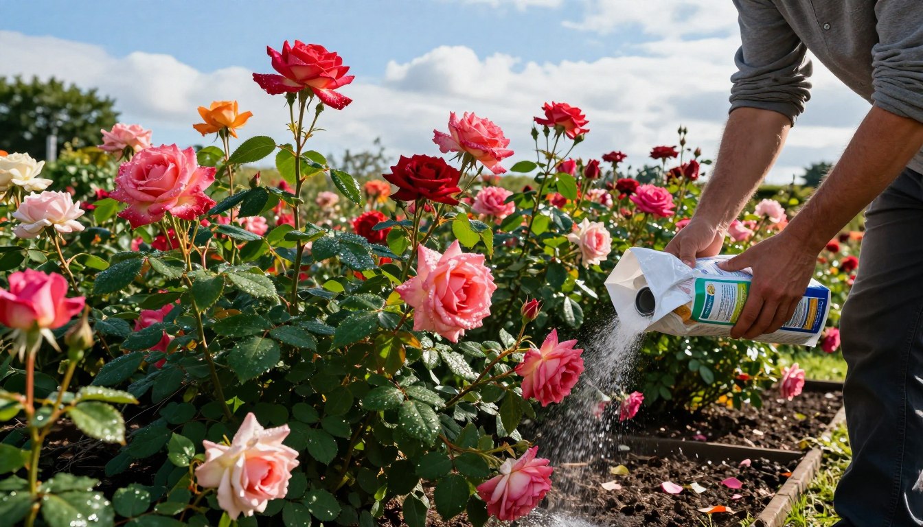 rózsabokor műtrágyázása