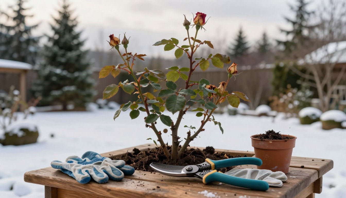 rózsabokor metszése